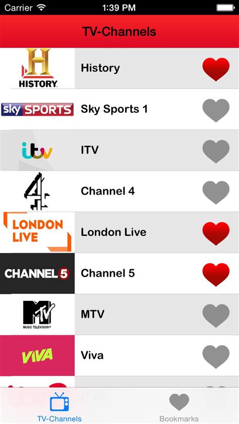 tv guide uk channels